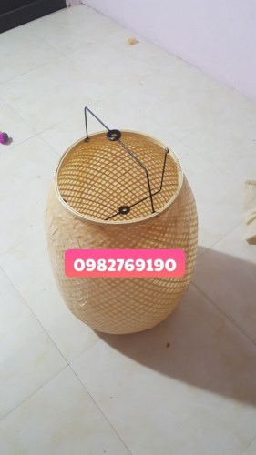 Bamboo and rattan lampshades