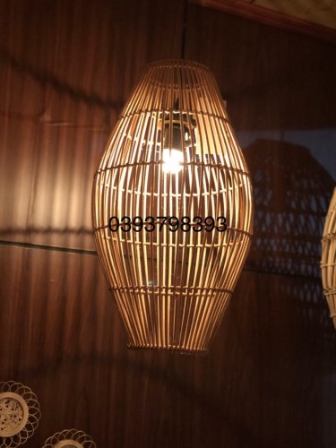 Bamboo and rattan lampshades