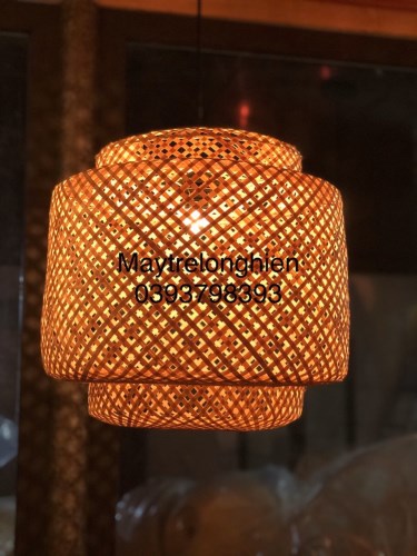 Bamboo and rattan lampshades