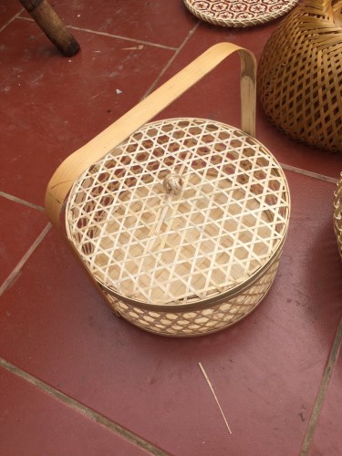 Bamboo and rattan baskets