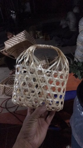 Bamboo and rattan baskets