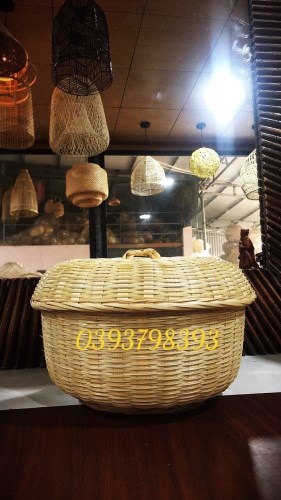 Bamboo and rattan baskets
