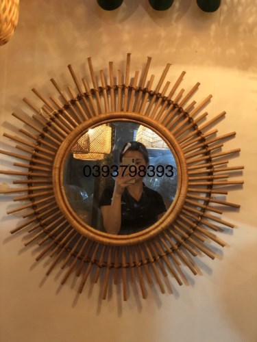 Bamboo and rattan mirrors