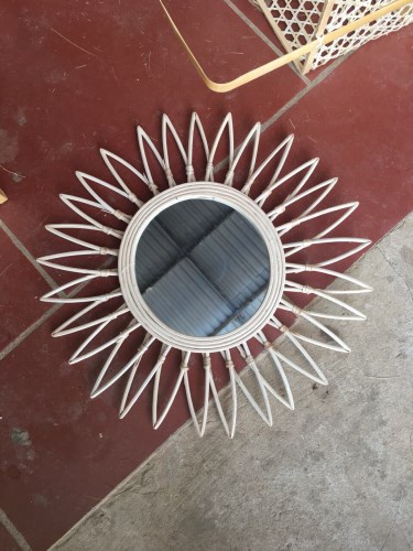 Bamboo and rattan mirrors