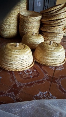 Bamboo and rattan food covers