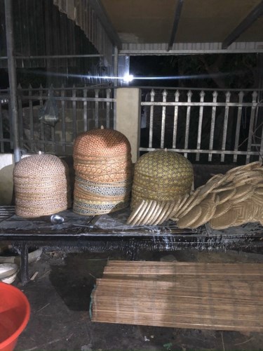 Bamboo and rattan food covers