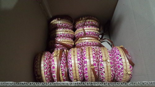 Bamboo and rattan handbags