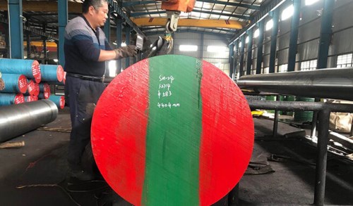 Round steel material
