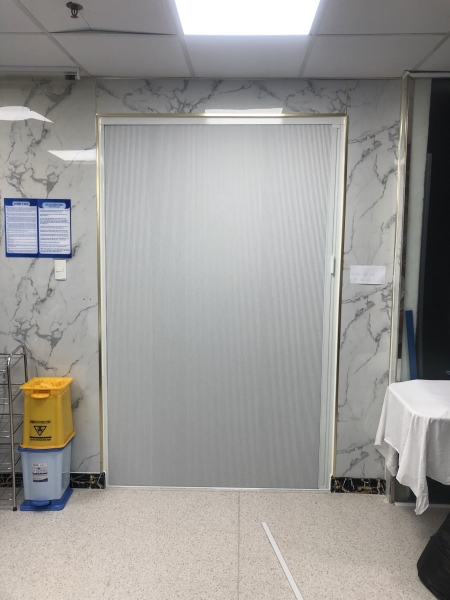 Honeycomb shades for room partion