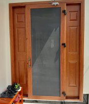 Anti-cut mesh door