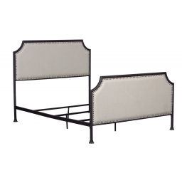 Beige One Box Metal Bed