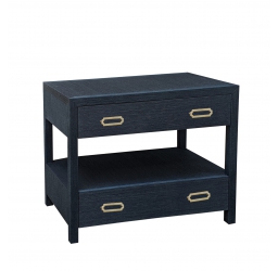 Raffia Wrapped Bedside Table
