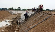 Irrigation and embankment