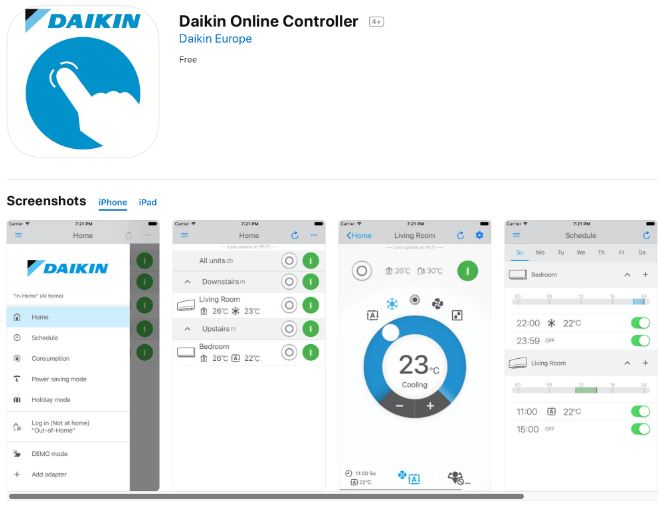Daikin central AC controller