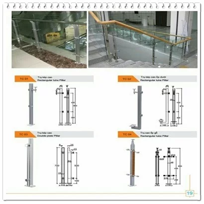 Glass railing connector