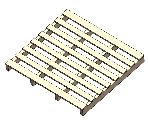 2-way acacia wooden pallet