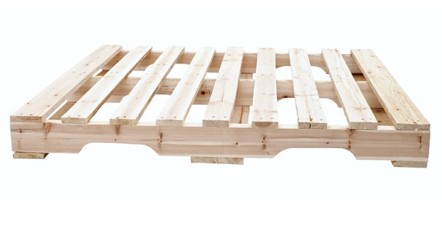 4-way acacia wood pallet