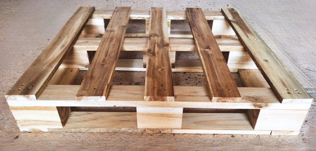 4-way acacia wooden pallet