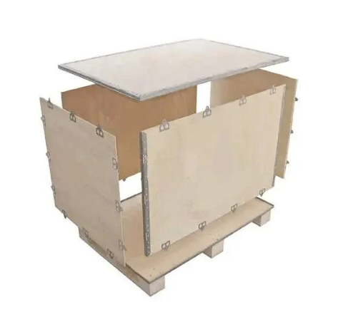 Assembled wooden crate
