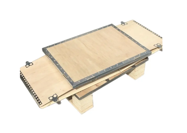 Assembled wooden crate