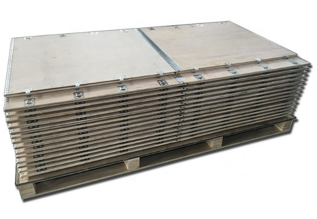 Assembled wooden crate