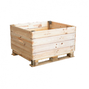 Pine wooden crate