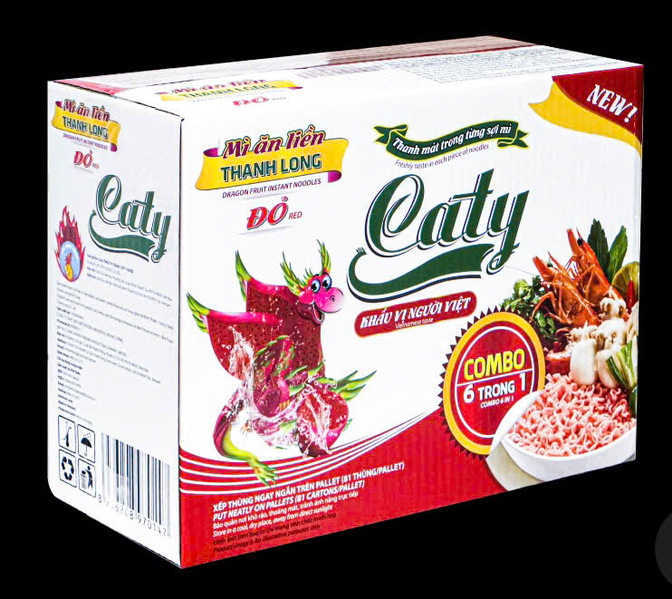 Dragon fruit instant noodles
