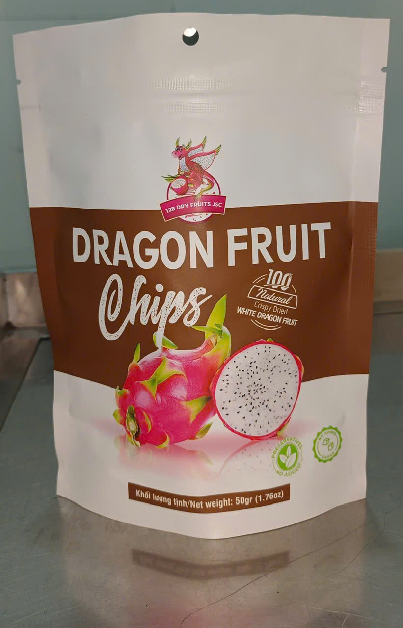 Dragon fruit chips