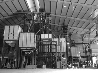 Green coffee processing plant