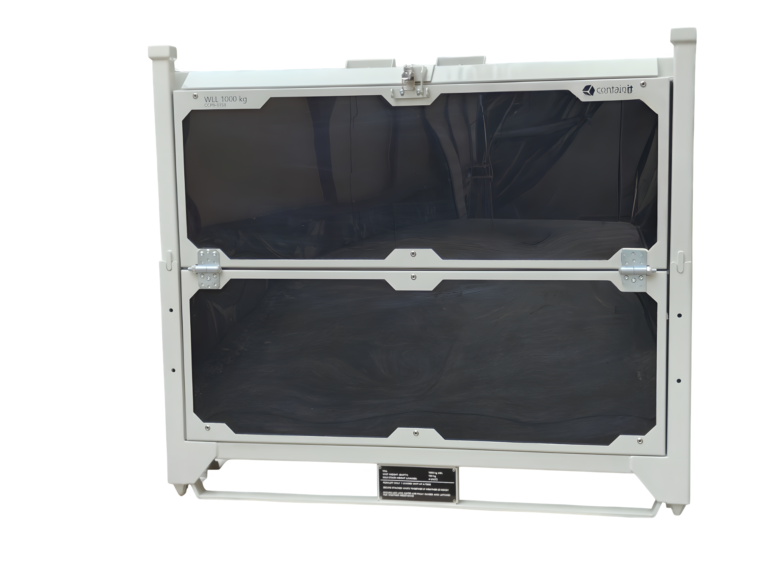 Heavy Duty Powder Coated Steel Transport Cage Custom Size Stackable Foldable Container Box