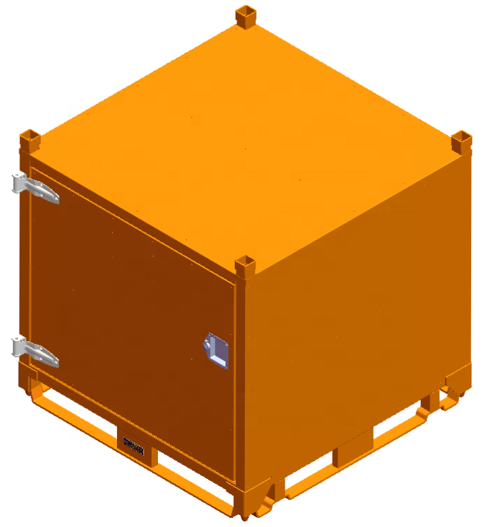 Mini Containers Impact Resistance Electrostatic Powder Coated