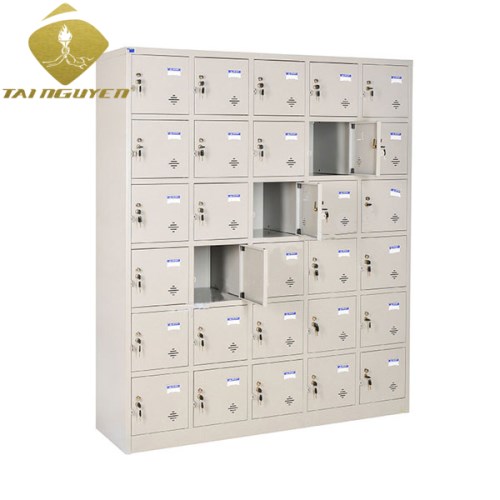 Metal locker in hospital
