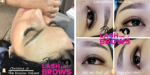 Volume eyelashes extension