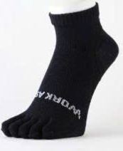 Black 5-toe socks