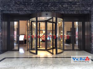 Automatic rotary door