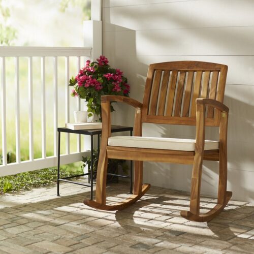 Acacia rocking chair