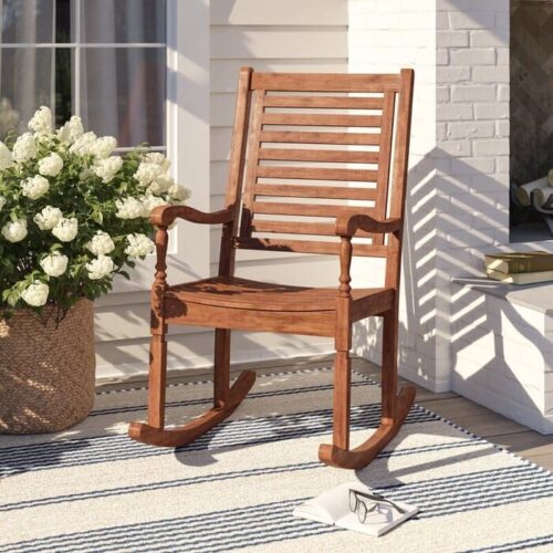 Acacia rocking chair