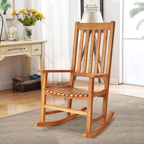 Acacia rocking chair