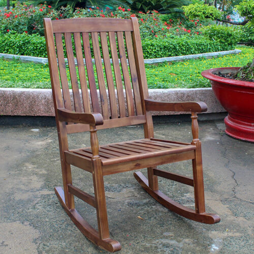 Acacia rocking chair