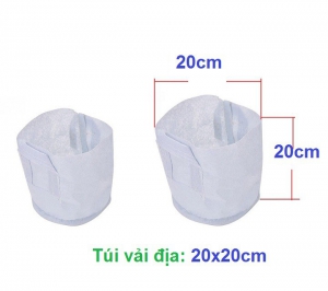 White needle punched nonwoven fabric bag