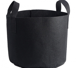Black needle punched nonwoven fabric bag