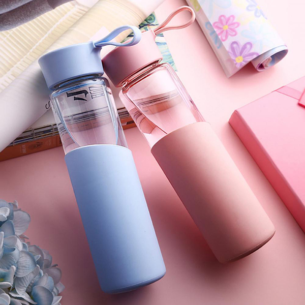 Glass water bottles