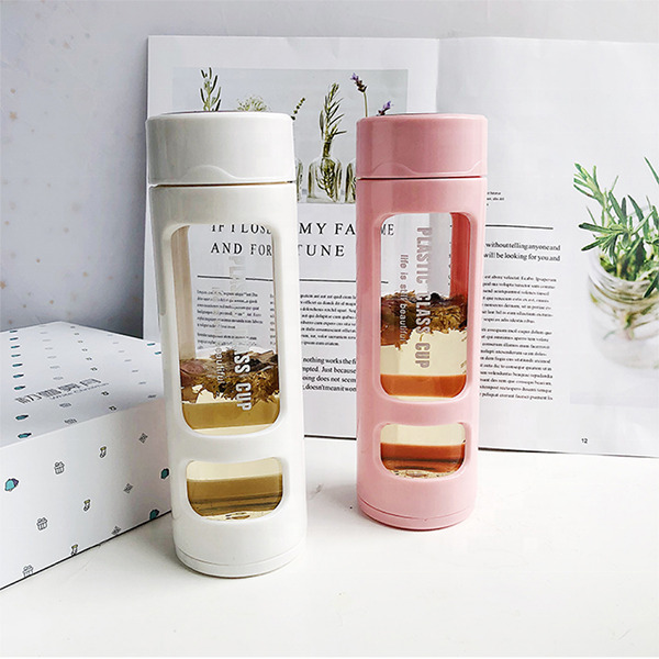 Glass water bottles