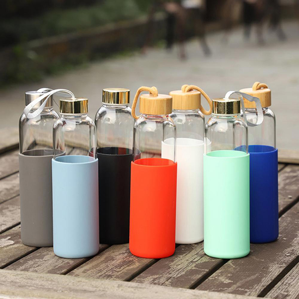 Glass water bottles
