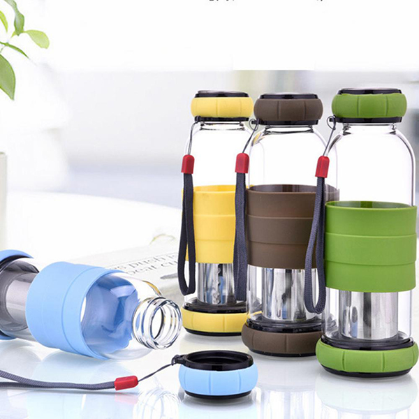 Glass water bottles