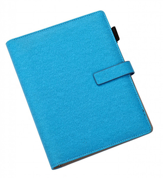 Curved-edge leather notebooks