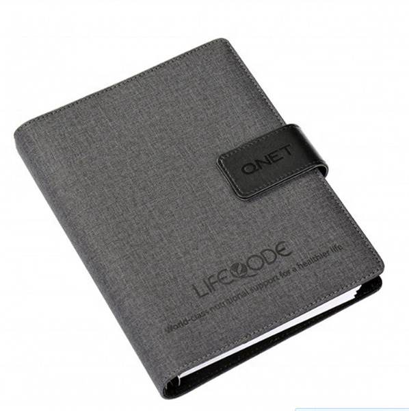 Curved-edge leather notebooks