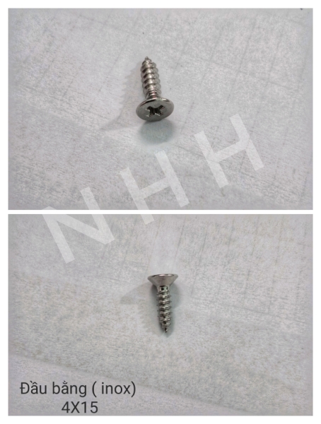 4x15 screw with stainless steel head