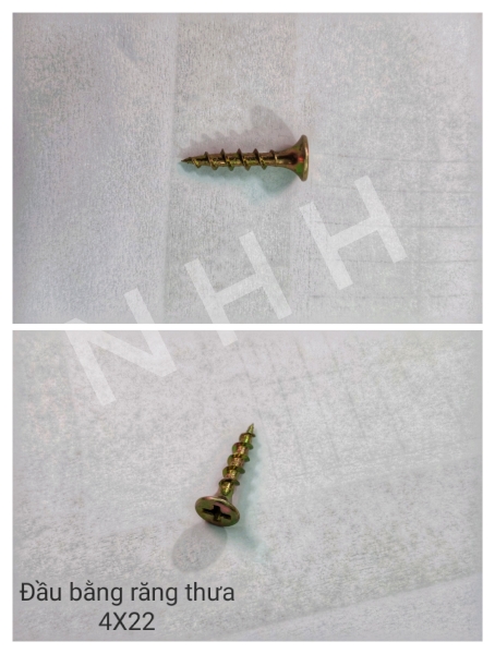 4x22 screw with serrated head