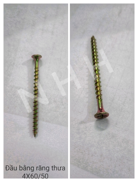 4x60/50 screw with serrated head